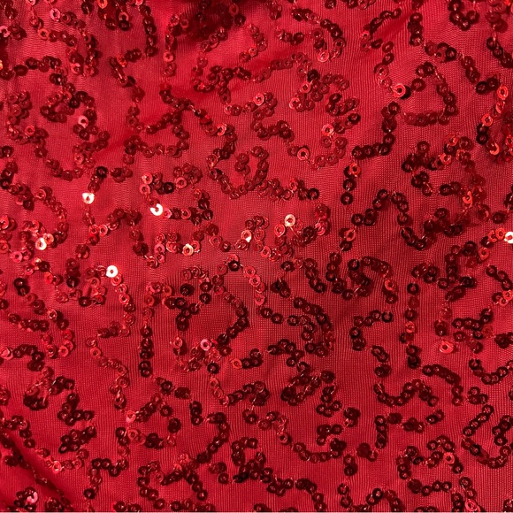 Weissman red and black sequin dress medium Child - Picture 8 of 9